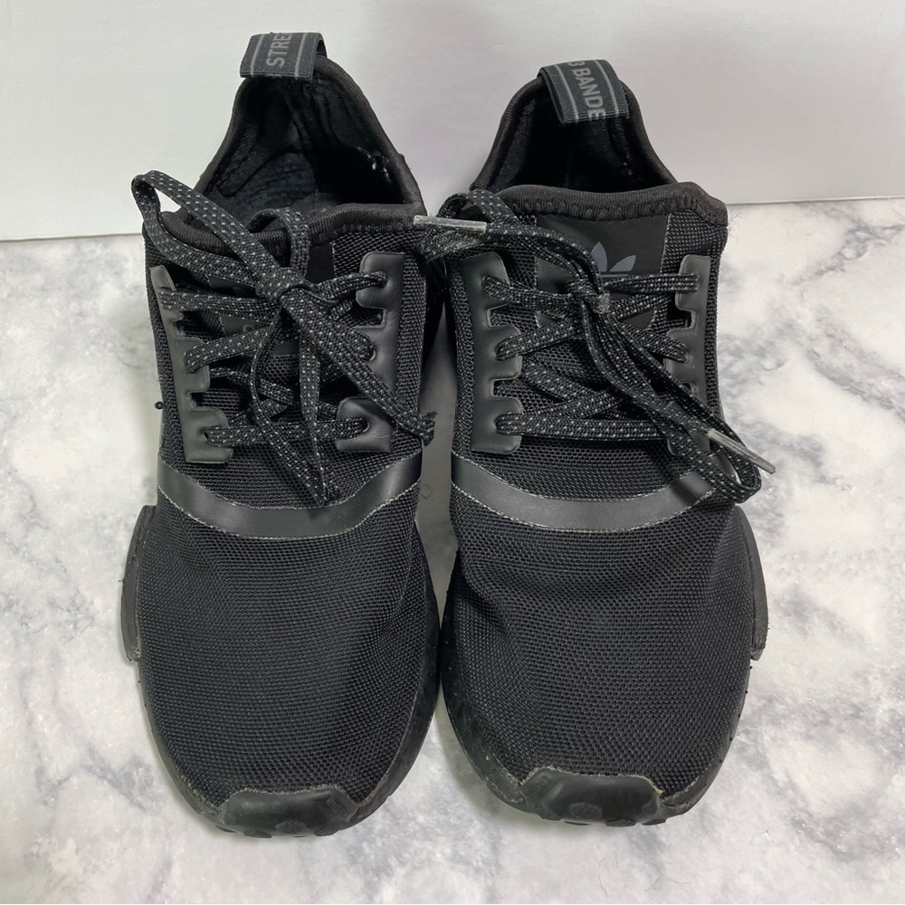 Adidas NMD R1 Boost Black Athletic Running Shoes Women's Size 5 (4.Y)